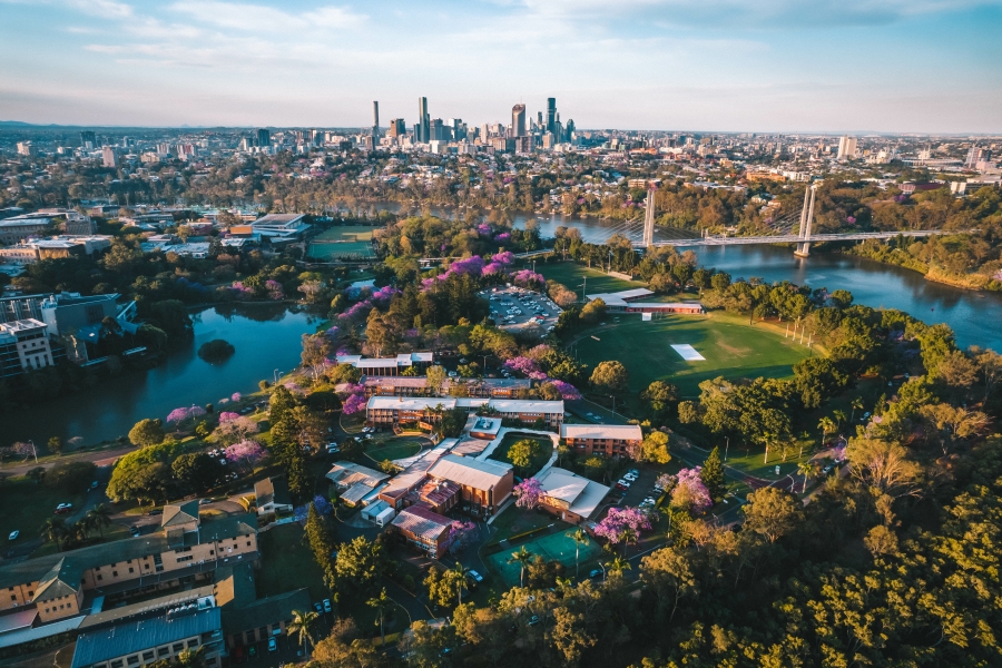 Image of a view over Brisbane
