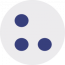 three blue dots QAO logo