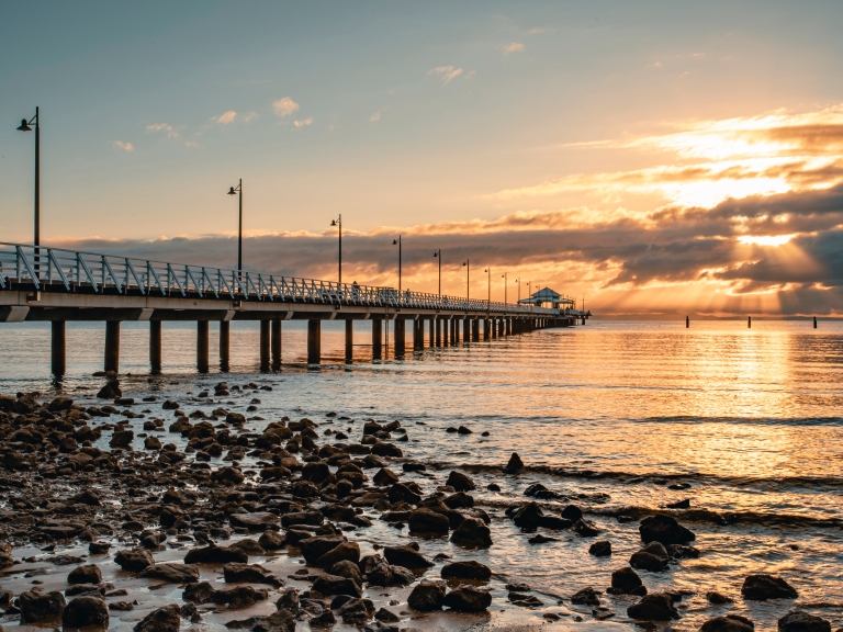 Image of Shorncliffe Pier at sunrise